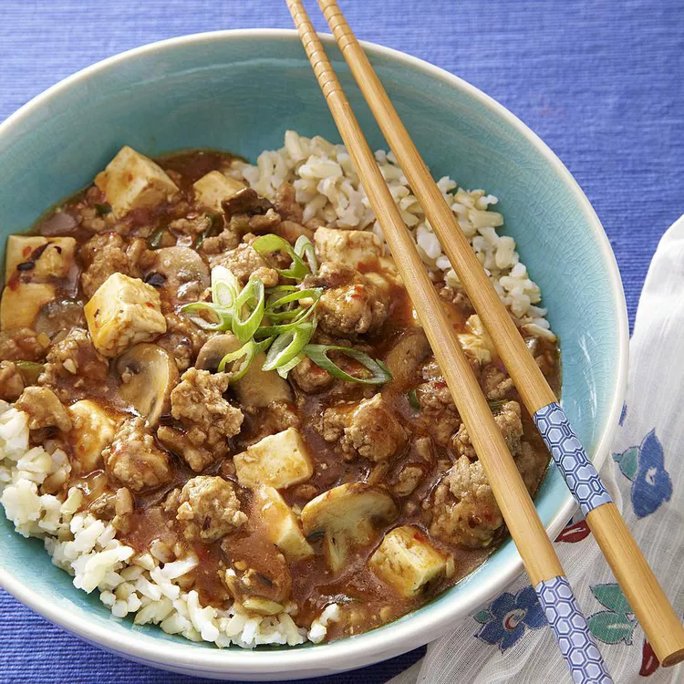 High Protein Turkey Ma Po Tofu