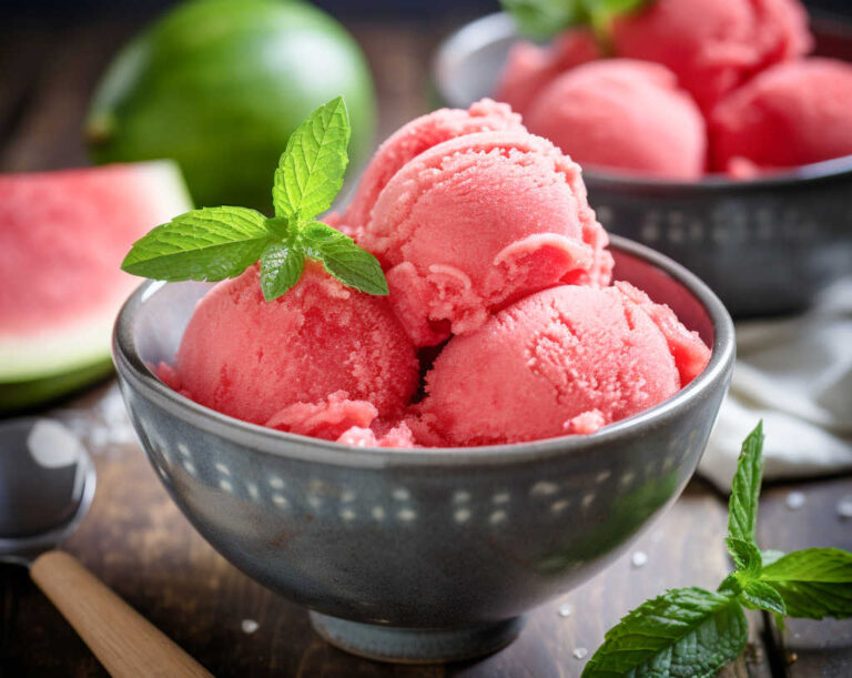 Fruit Dessert: Watermelon Sorbet